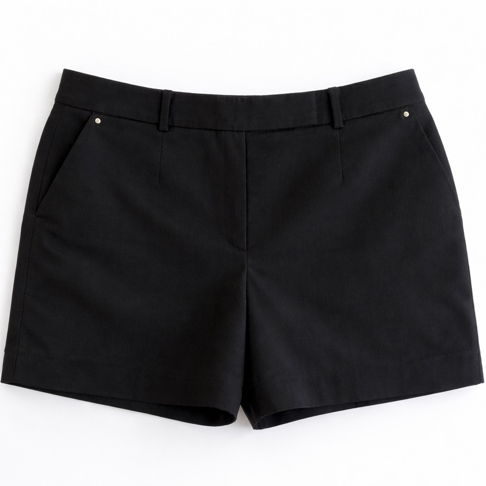 WHBM • The 5” Short • Black Tailored Shorts • Size 14